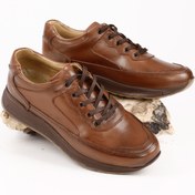 Resim TABA ANTİK Gön Hakiki Deri Yuvarlak Burun Bağcıklı Günlük Erkek Sneaker 01391 
