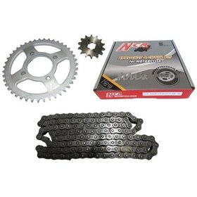 Resim SKM TVS APACHE ÖN-ARKA DİŞLİ ZİNCİR SET 428H 128L 13-44T NCR 