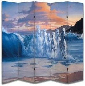 Resim Manzara Temalı Özel Tasarım Paravan Room Divider PRV1309, 180 x 180 