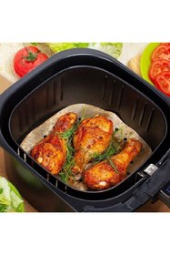 Resim 5DM 50 Adet Air Fryer Pişirme Kağıdı Delikli Model 