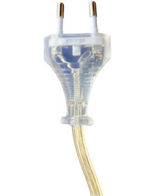 Resim 2 Metre Arapuarlı Aç Kapat Anahtar Fişli Abajur Duyu E27 2x0,50 Şeffaf Kablo - Beyaz Duy 