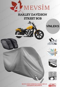 Resim AutoEN Harley Davidson-STREET BOB VİNLEKS ÇANTA KİLİT UYUMLU BRANDA-GRİ 