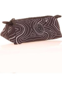 Resim Kaukko Triangle Dual Crazy Kalem Çantası Black Waves K2574 