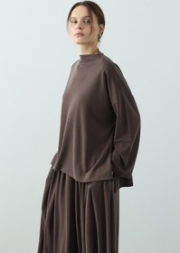 Resim Soe Oversize Tunik Kahverengi - Kahverengi / 36-38 