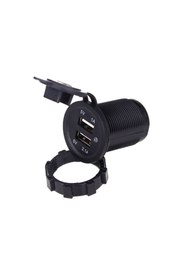 Resim BsElektronik Universal Çift Usb'li Soket 12-24v / Icca102 