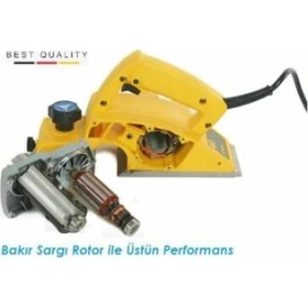 Resim Sturdy Power Tools 650Watt Magnezyum Çift Bıçaklı Sjs Metal Şanzuman Planya Makinası 