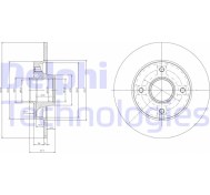 Resim Fren Dıskı 307 00-07 / 207 06-12 / C4 04-09 / Ds3 09-13 Arka Düz Abslı Poryalı 424934 1 Adet 