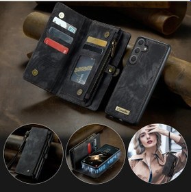 Resim Fochsia Galaxy Uyumlu S25 Edge Manyetik Cüzdan Kapaklı Kılıf El Kayışı Kartlık Ve Stand 