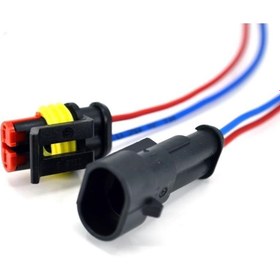 Resim Genel Markalar 2 Kablolu Süper Seal Erkek Dişi Takım Elektrik Bağlantı Soketi 