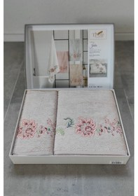 Resim Bambu Yumuşak & Yüksek Su Emici 2'li Banyo Havlu Seti-julia 