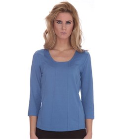 Resim Bulalgiy Kadın Mavi Basic T-shirt - Bga396329 Mavi 