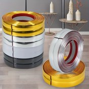 Resim Kendinden Yapışkanlı PVC Duvar Kenar Profili - Polivinil Klorür Dekoratif Kenar Koruyucu - 3m Rulo Köşe Koruyucu Mutfak, Banyo, Tavan, Süpürgelik, Duvar Kenarı İçin - Ev Dekorasyonu Duvar Kenar Şeridi 