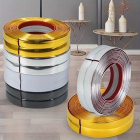 Resim Kendinden Yapışkanlı PVC Duvar Kenar Profili - Polivinil Klorür Dekoratif Kenar Koruyucu - 3m Rulo Köşe Koruyucu Mutfak, Banyo, Tavan, Süpürgelik, Duvar Kenarı İçin - Ev Dekorasyonu Duvar Kenar Şeridi 
