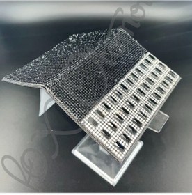 Resim Siyah Taşlı Siyah Baget Detaylı Ruhsat Kabı 