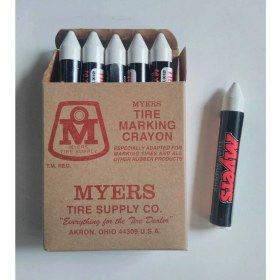 Resim Lastik Tebeşiri Usa Myers Marka Beyaz 12ADET/PK 