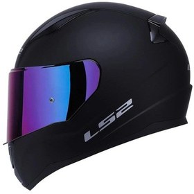 Resim Ls2 Rapid 2 Mat Siyah Gökkuşağı Vizörlü Kask 