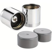 Resim Topshop1 Silvery 2 Adet Rulman Koruyucu Krom Kaplama Korozyon Dirençli Kolay Montaj 
