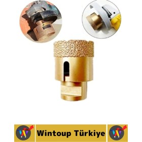 Resim Ev Atölye Inşaat Yüksek Sert Hızlı Delme Seramik Fayans Doğal Taş Mermer Granit Delme Aparatı 33 mm 