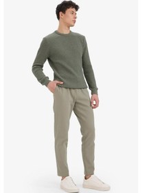 Resim DeFacto Jogger Pantolon Esnek Basic Düz Beli Bağcıklı Cepli Düz Paça C6022AX25SPKH454 