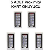 Resim 5 Adet SARKEY SR-200 Metal, Dış Ortam (IP68), Stand Alone, Şifreli, Proxmty Kart Okuyucu (125 Khz) 
