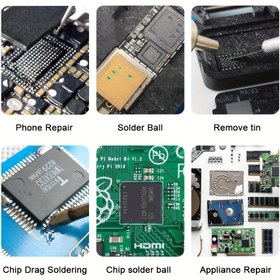Resim HAOXPNG HXP-901 & Halojen İçermeyen Lehim Macunu - Düşük Duman, Kokusuz, Kalıntısız Cep Telefonu Tamiri, Galvanizleme ve Lehimleme/Demonte Yardımı için Elektronik Onarım 