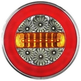 Resim ÇERAY Römork Karavan Stop Lambası Neonlu 12V Yuvarlak Takım 