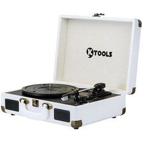Resim Ktools Nostalgie K344 Bluetoothlu Çanta Beyaz Pikap 