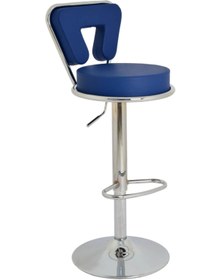 Resim Bürocci Virago Bar Sandalyesi - Lacivert Deri - 9540s0103 