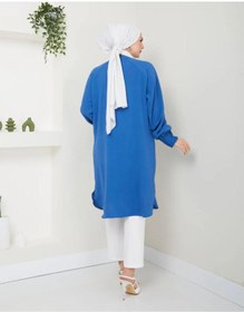 Resim YILMAZBARMAZ Kadın Ayrobin Nervürlü Maxi Boy Tunik 
