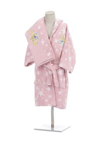 Resim Özdilek Barbie Star Lisanslı Kız Havlu Bornoz Set Pembe 5/6 Yaş Pembe 