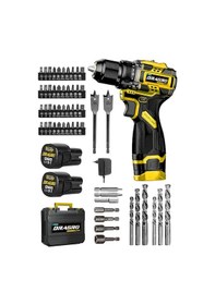 Resim Dragro DRG-168 Pro 16.8V S Çift Akü Çelik Mandren Kömürsüz Motor Şarjlı Matkap Akülü Vidalama 