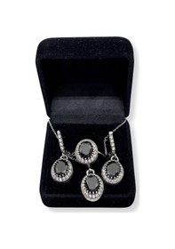 Resim Oya Silver Siyah Oniks Taşlı Gümüş Set&takım 