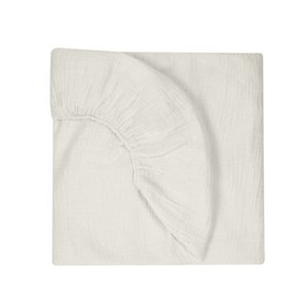 Resim Lastikli Müslin Bebek Çarşaf - Cotton Grey 