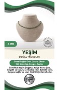 Resim OSMANLI DEĞERLİ TAŞ Sertifikalı Yeşim Doğaltaş Kolye 4 Mm, M488 