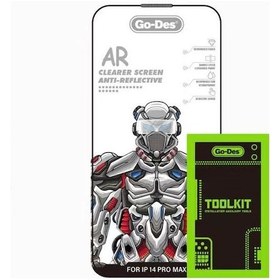 Resim İphone 13 Pro Uyumlu Yansıma Önleyici Ekran Koruyucu Go Des Anti Reflective Temperli Koruyucu 