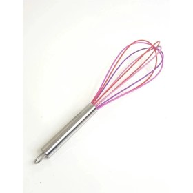 Resim Büyük Boy 30 cm Renkli Silikon Çırpıcı – Mutfak Yardımcınız 