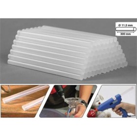 Resim AYMAGNET 30 Adet, Kalın Silikon, Sıcak Silikon, Şeffaf Mum Silikon, 11 mm, Sıcak Yapıştırıcı (30'Lu Paket) 