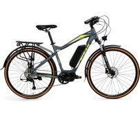 Resim Bisan E-City 28 Jant Hd Elektrikli Bisiklet (Gri-Yeşil) 