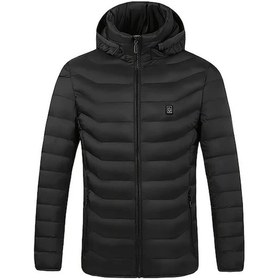 Resim Willowhaven Siyah Xxl Usb Kontrollü 4 Isıtma Bölgeli Pearson Elektrikli Isıtmalı Kıyafet 