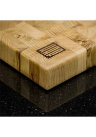 Resim KAF Ahşap Kestane End Grain Kesme Tahtası Büyük Boy 