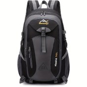 Resim 1pc 40L Çok Fonksiyonlu Dağcılık Sırt Çantası, Oxford Malzemesi, Hafif, Ayarlanabilir Omuz Askıları, Fermuar Kapatma, Polyester Astar, Nakış Detayı, Spor Tarzı, Üniseks Outdoor Seyahat Paketi 