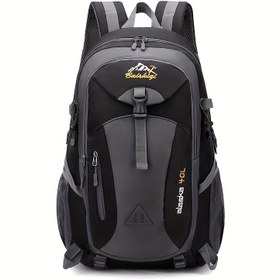 Resim 1pc 40L Çok Fonksiyonlu Dağcılık Sırt Çantası, Oxford Malzemesi, Hafif, Ayarlanabilir Omuz Askıları, Fermuar Kapatma, Polyester Astar, Nakış Detayı, Spor Tarzı, Üniseks Outdoor Seyahat Paketi 