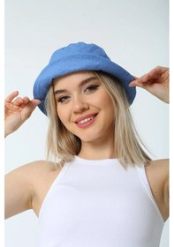 Resim Pamuk Bucket Şapka Rş-110 İndigo İndigo 