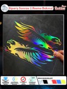 Resim Onur Reklam Holografik Kartal Sticker – Çift Yönlü 2’li Set – 1. Sınıf Suya Dayanıklı 