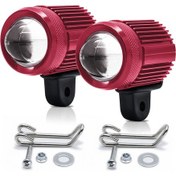 Resim Samdoo Çift Renkli 30w Led Motosiklet Spot Işığı - 6000k Beyaz & 3000k Sarı Işık Seçeneği Çok Renkli75 
