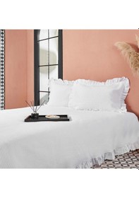 Resim Linens Bsp Çift Kişilik Yatak Örtüsü Seti Beyaz 