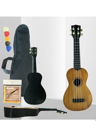Resim Hawaiian Xu21-1-nt Naturel Soprano Ukulele 4 Telli Doğal Ahşa 