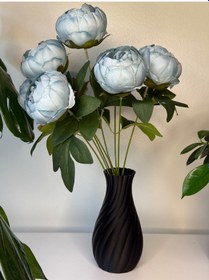 Resim Cevizdizayn Rengarenk Large Vazo Siyah 