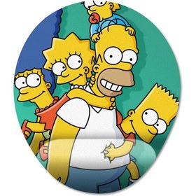 Resim Simpsons Bilek Destekli Mousepad Model - 1 Oval 