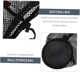 Resim Golfs Topları Için Taşınabilir Torba Dayanıklı Naylon Kapasite Pratik Golfs Organizer Hava Alabilir Tasarım Ile Kolay Kullanım 